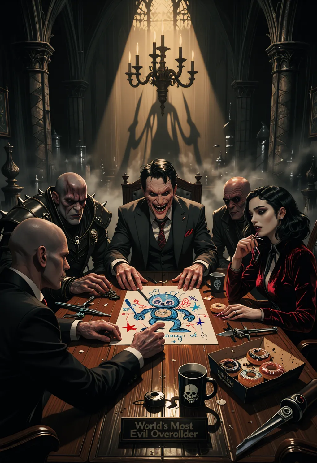 Villains' secret meeting! 🖤