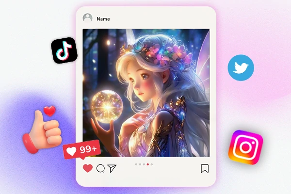 AIで編集された画像を共有