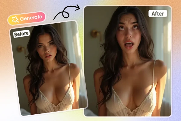 KI-Ahegao-Gesicht mit einem Klick