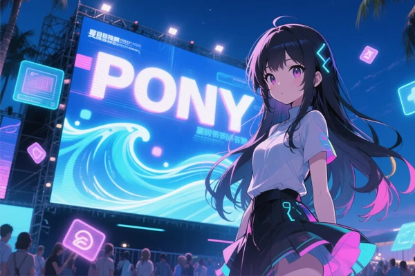AI искусство, созданное с помощью модели Pony
