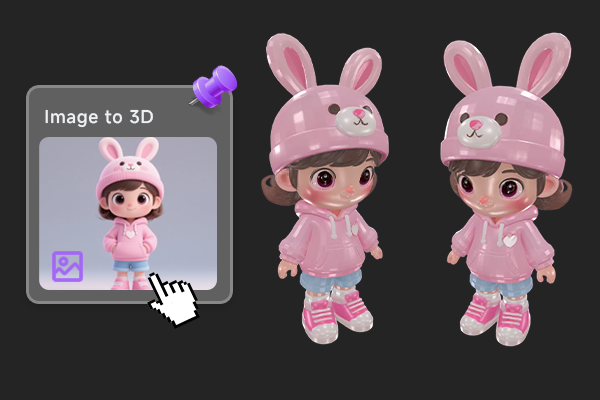 Convert an image to 3D model with AI