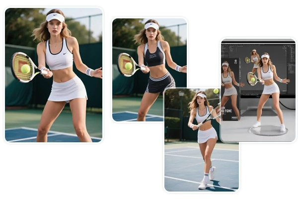 AI consistently edited image